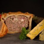 Brays medium pork pie, sold at Amaretto Deli, Norwich