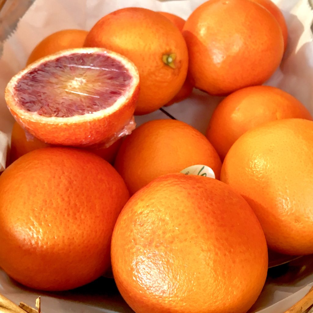 Blood Oranges from Sicily, Amaretto Deli, Norwich, UK