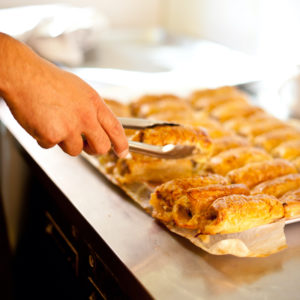 Amaretto's home-made sausage rolls