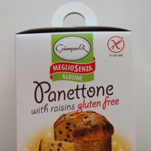 Gluten free panettone with raisons