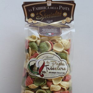 Orecchiette tricolour pasta, Amaretto Deli