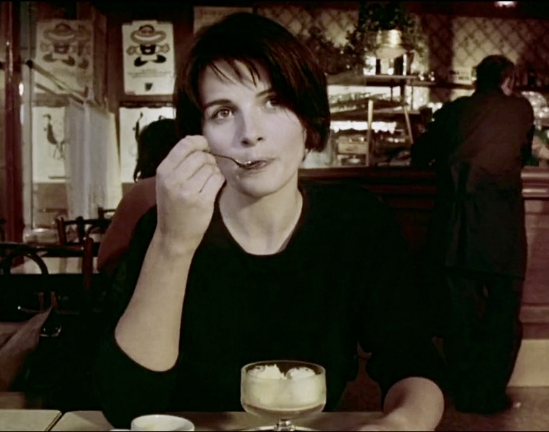 Affogato ice cream : Juliette Binoche in Three Colours Blue